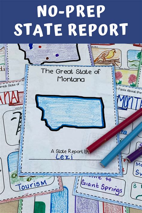 state report template for 4th grade